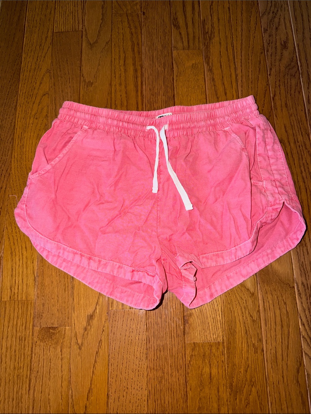 Billabong Coral Pink Elastic Waist Shorts